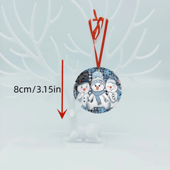 Christmas Tree Blessing Snowman DIY Acrylic Pendant