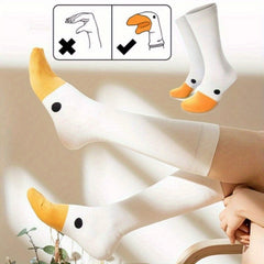 Untitled Goose Game Socks Funny Casual Animal Cotton Unisex