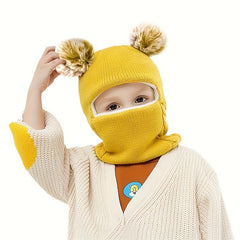 Children's 2 In 1 Hat & Scarf Winter Beanie
