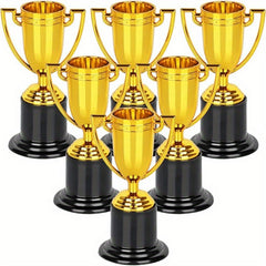 Mini Trophies 6 8 10 12pcs Golden Trophy Award Plastic Trophies 10 16 Cm