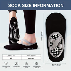 Women's Non Slip Yoga Socks with Cross Strap, Grips for Yoga Ballet Pilates