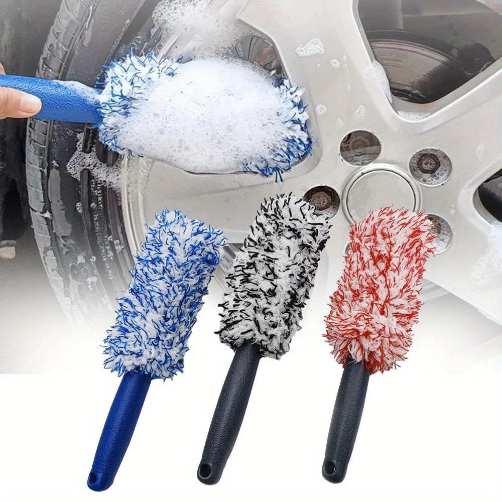 Microfiber Tire Scrubber Wheel Rim Brush for Car Wash