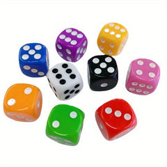 5pcs 16mm Acrylic Dices Chess Piece Accessories