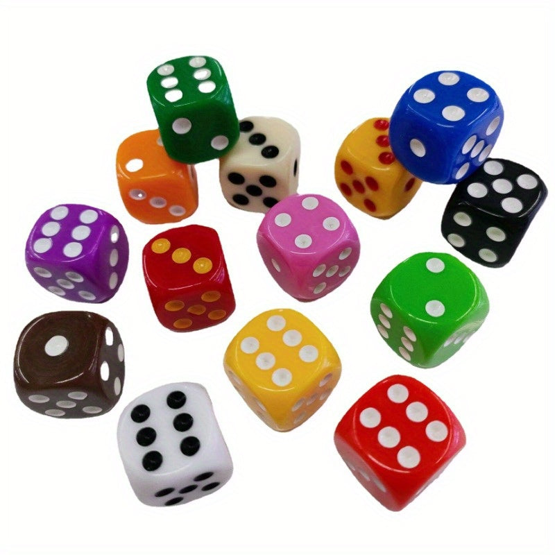 5pcs 16mm Acrylic Dices Chess Piece Accessories