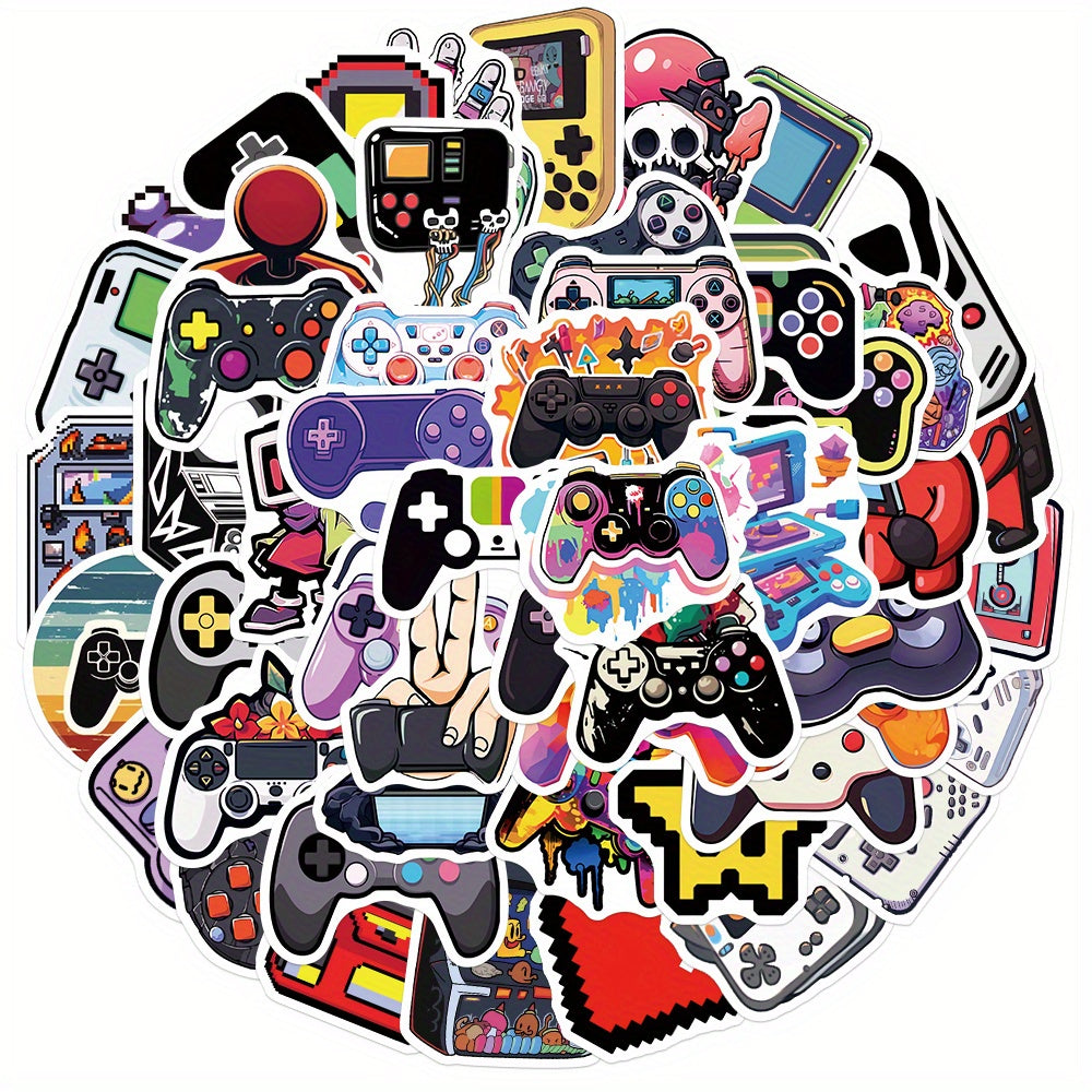 Vintage Video Game Waterproof DIY Vinyl Stickers for Trunk Guitar Skateboard