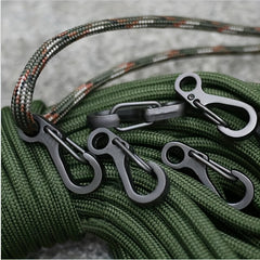 10pcs Mini Carabiner Buckle for Camping Hiking Strong Spring Hook Keychain