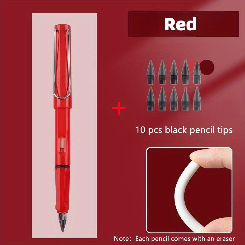 11pcs Eternal Pencil Infinite Pencil Technology Magic Pencil Inkless Pen