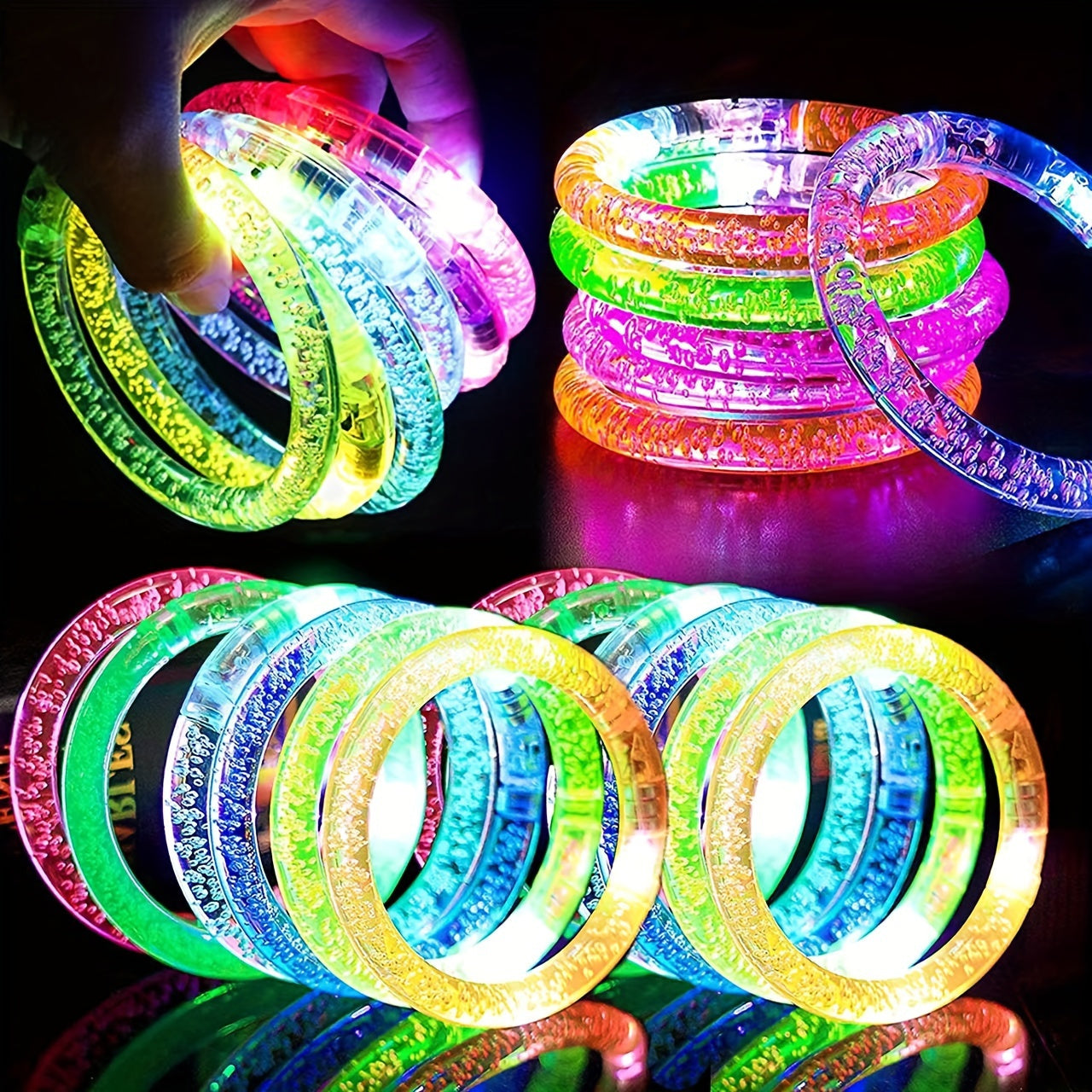Glow Sticks Bracelets LED Light Up Toys Neon Party Favors