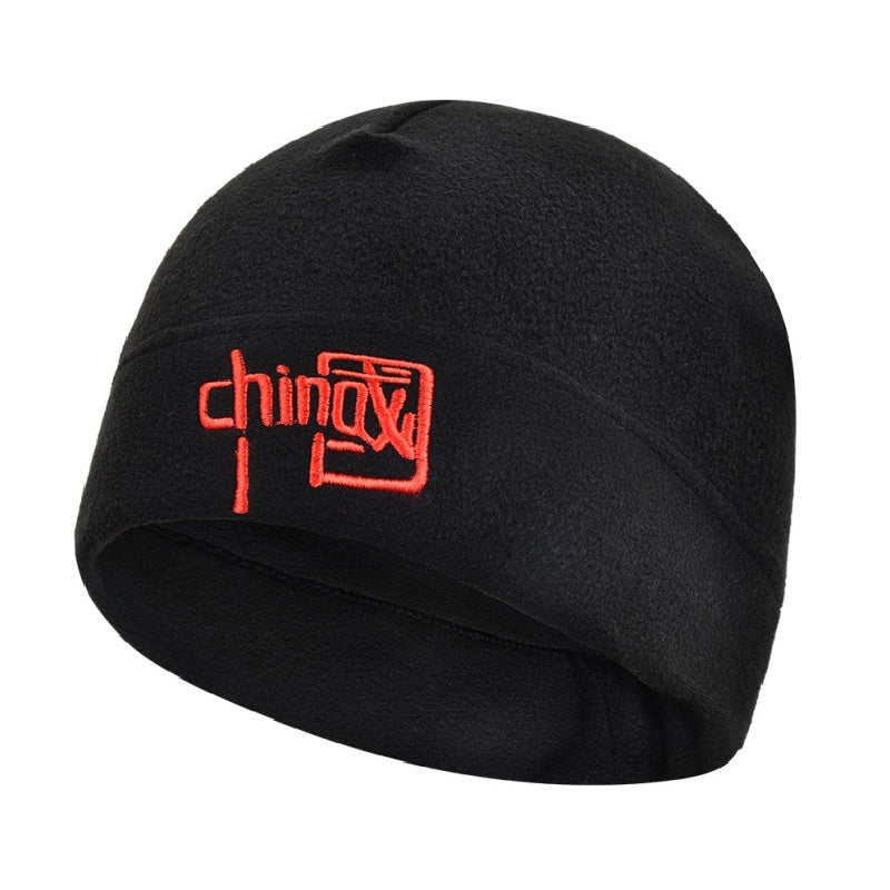 Thermal Fleece Hat Windproof Coldproof Skull Cap for Cycling Skiing
