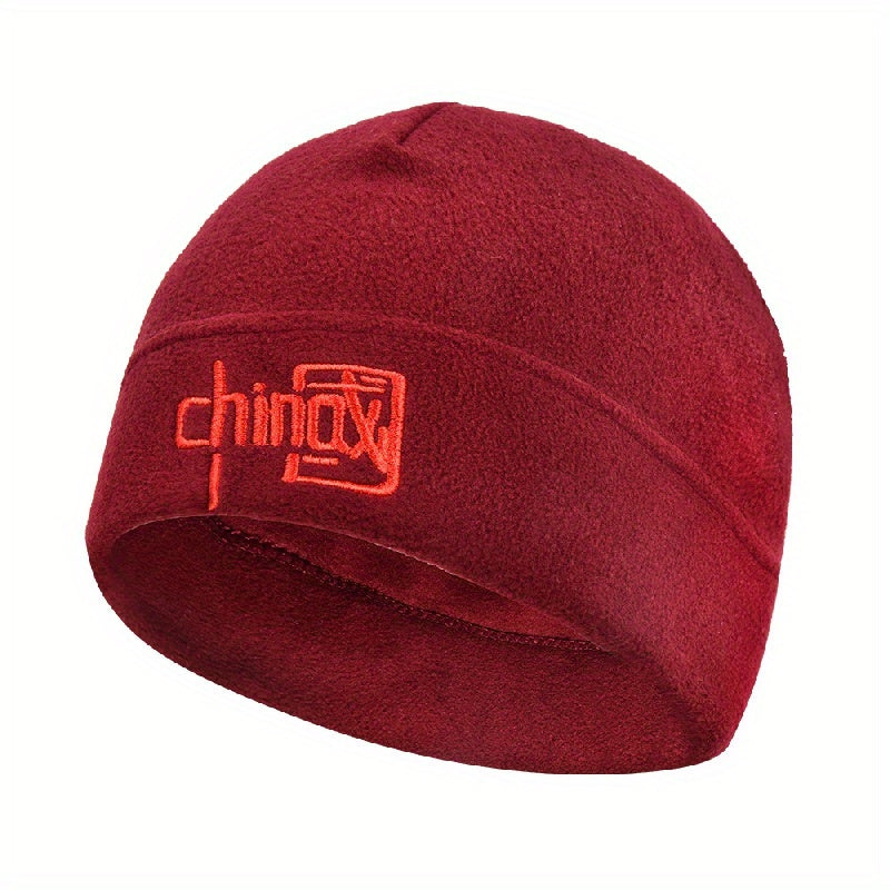 Thermal Fleece Hat Windproof Coldproof Skull Cap for Cycling Skiing