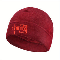 Thermal Fleece Hat Windproof Coldproof Skull Cap for Cycling Skiing