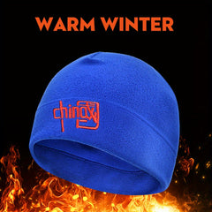 Thermal Fleece Hat Windproof Coldproof Skull Cap for Cycling Skiing