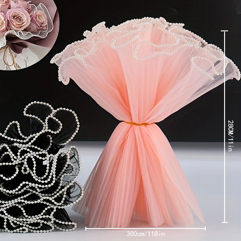 Wave Gauze Flower Packaging Mesh Lace Bouquet Material Wrapping Paper