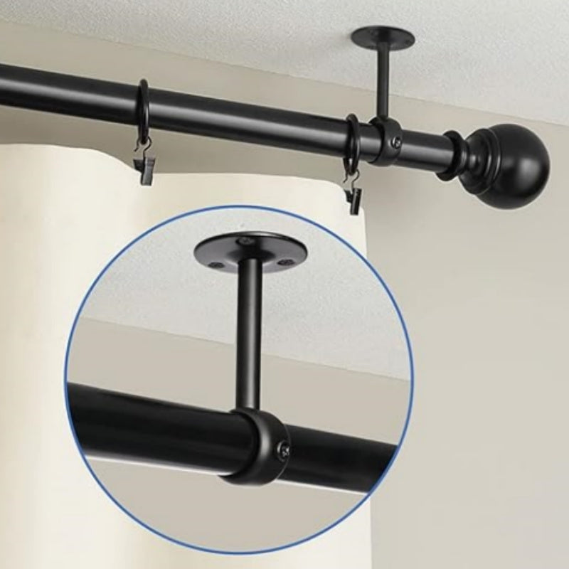 4pcs Stainless Steel Curtain Rod Installation Bracket