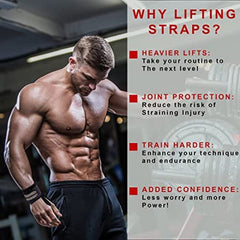 Professional Wrist Straps for Weightlifting & Gym Training