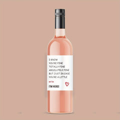 Funny Encouragement Gift Wine Bottle Stickers Set