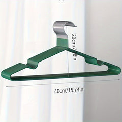 10pcs No slip Plastic Clothes Hangers Notched Clothes Racks