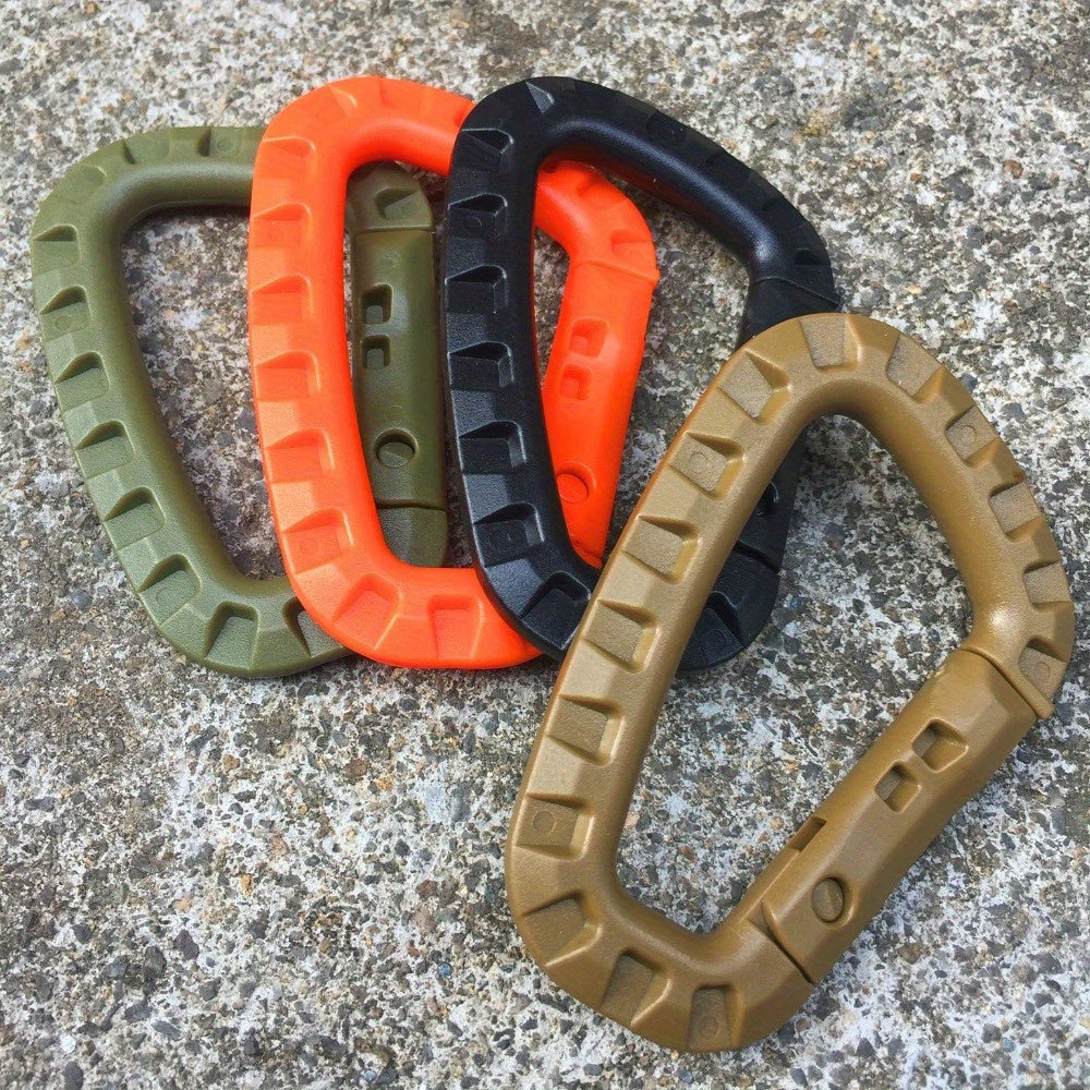 2pcs D Carabiner Keychain Clip Hook Backpack Bag Hanging Buckle Outdoor Camping