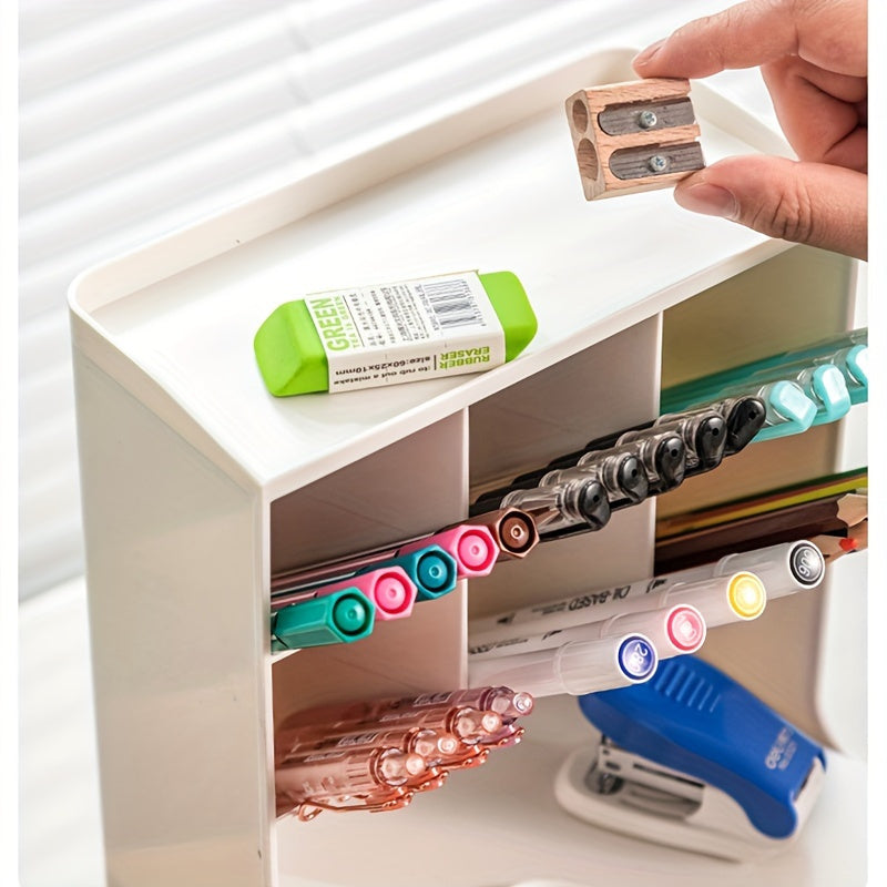 Large Capacity Pen Holder Desktop Organizer Drawer