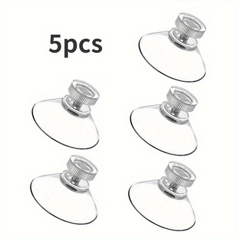 5pcs Strong Suction Cup Glass Pads PVC Plastic Sucker Pads No Hooks Needed