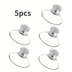 5pcs Strong Suction Cup Glass Pads PVC Plastic Sucker Pads No Hooks Needed
