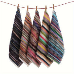 5pcs Square Dish Cloths Kitchen Cleaning Towels Assorted Varieties
