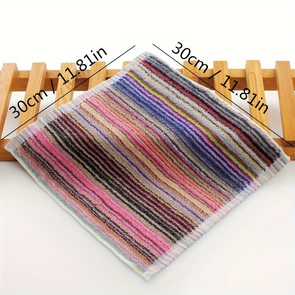 5pcs Square Dish Cloths Kitchen Cleaning Towels Assorted Varieties