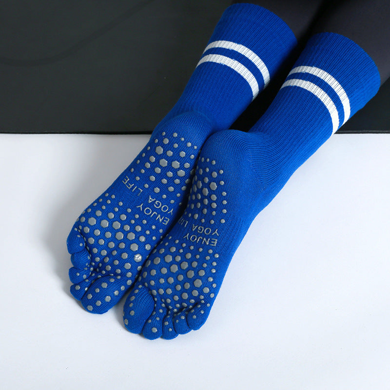 Autumn Winter Parallel Bars Yoga Socks Non-slip Split Toe Five Finger Socks