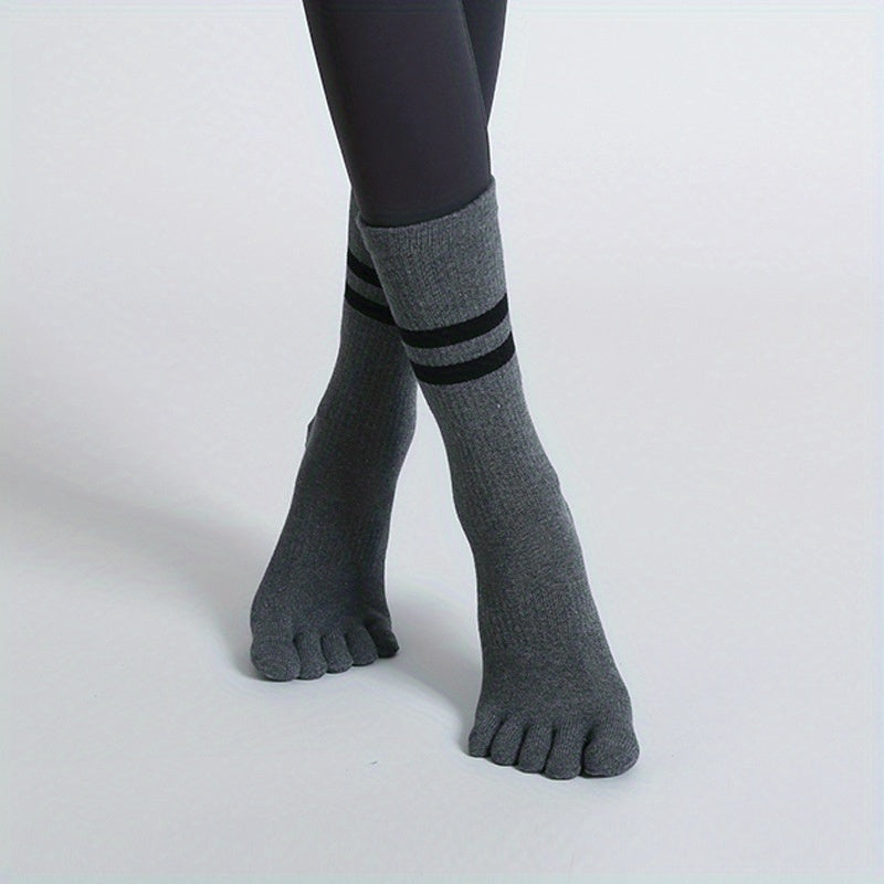 Autumn Winter Parallel Bars Yoga Socks Non-slip Split Toe Five Finger Socks