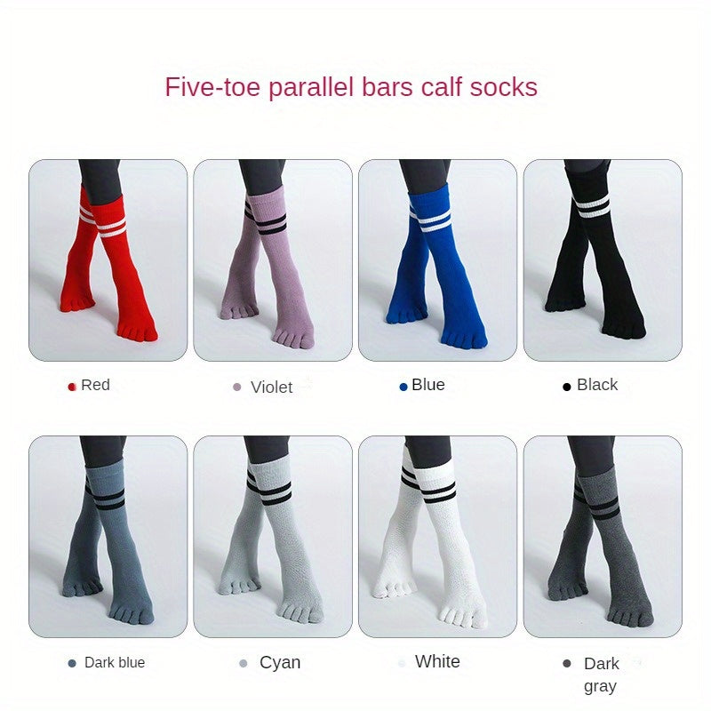 Autumn Winter Parallel Bars Yoga Socks Non-slip Split Toe Five Finger Socks
