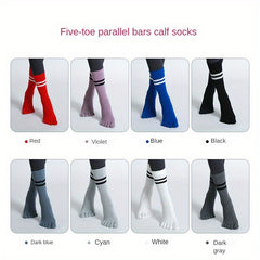 Autumn Winter Parallel Bars Yoga Socks Non-slip Split Toe Five Finger Socks