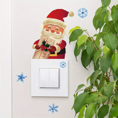 Luminous Snowflake Santa Wall Sticker Window Bathroom Decoration