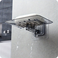 Self-Adhesive Soap Holder Double Layer Soap Sponge Dish