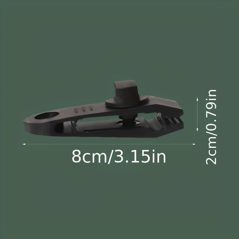 10pcs Heavy Duty Tarp Clips Camping Tools w/ Clips & Buckles