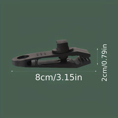 10pcs Heavy Duty Tarp Clips Camping Tools w/ Clips & Buckles