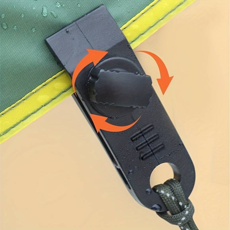 10pcs Heavy Duty Tarp Clips Camping Tools w/ Clips & Buckles