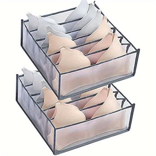 6 Grids Bra Drawer Organizers Underwear Closet Storage Boxes