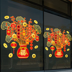 Chinese Window Stickers Year Display Clings Glass Decoration