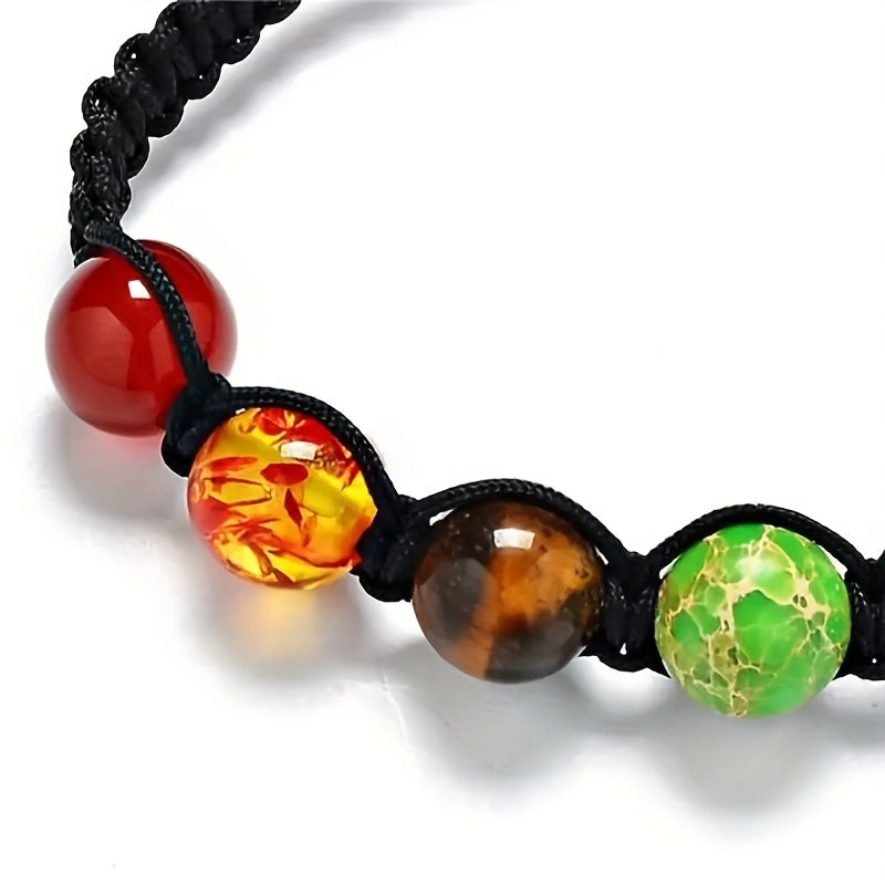 Adjustable 7 Beads Bracelet & Bangles Gift