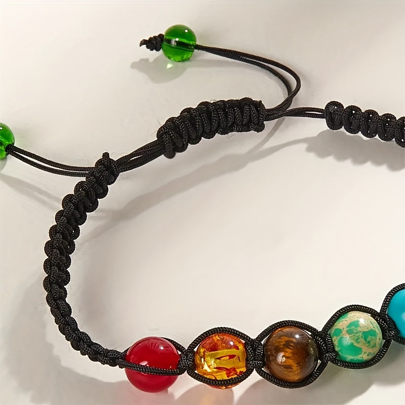 Adjustable 7 Beads Bracelet & Bangles Gift