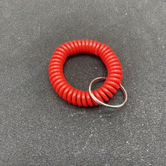 6pcs Retractable Keychain Keyring Wristband Spring Rope