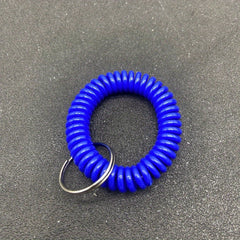 6pcs Retractable Keychain Keyring Wristband Spring Rope