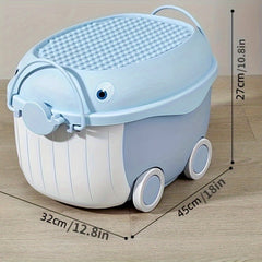 Plastic Toy Storage Box Building Block Storage Box Wheel Storage Box