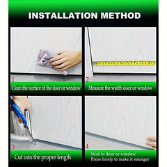 Door Weather Stripping Window Seal Tape - Transparent