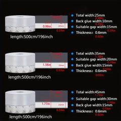 Door Weather Stripping Window Seal Tape - Transparent
