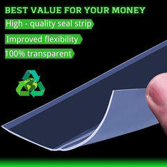 Door Weather Stripping Window Seal Tape - Transparent