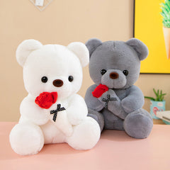 Rose Bear Plush Toy Gift Hug Bear Plush Toy Female Birthday Gift