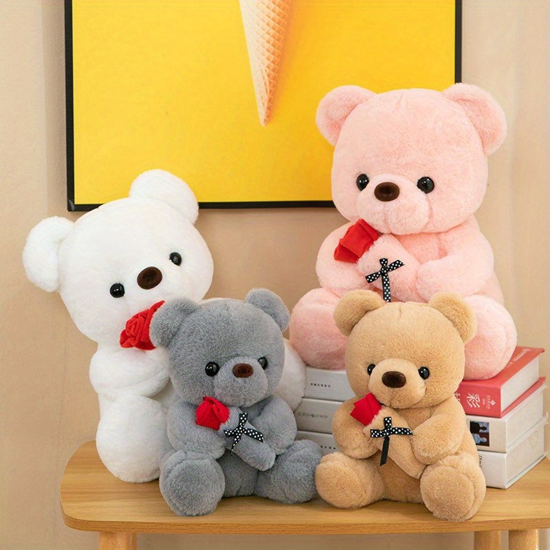 Rose Bear Plush Toy Gift Hug Bear Plush Toy Female Birthday Gift