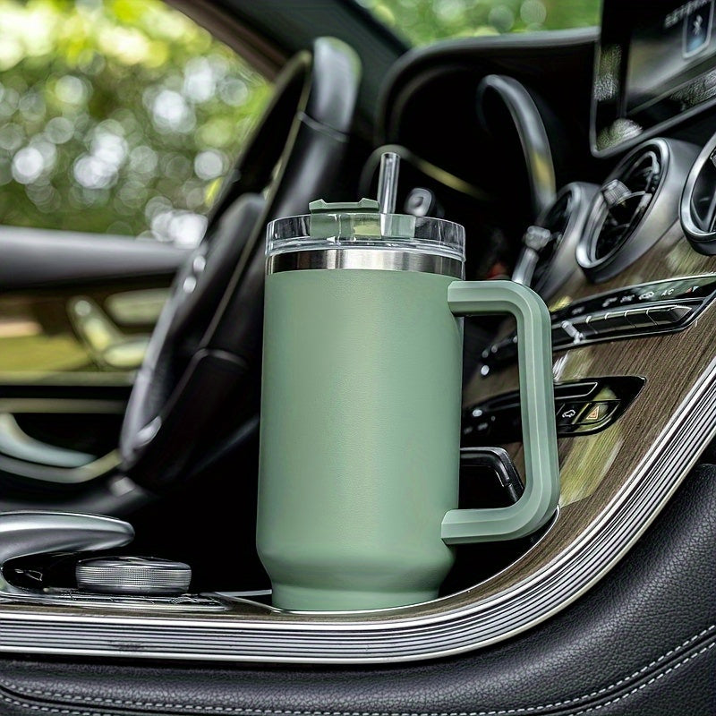 40oz Tumbler w/ Handle, Vacuum Insulated, Stainless Steel Water Cup
