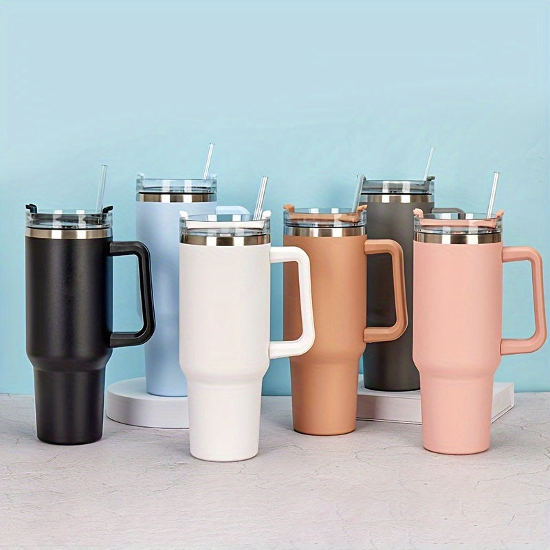 40oz Tumbler w/ Handle, Vacuum Insulated, Stainless Steel Water Cup